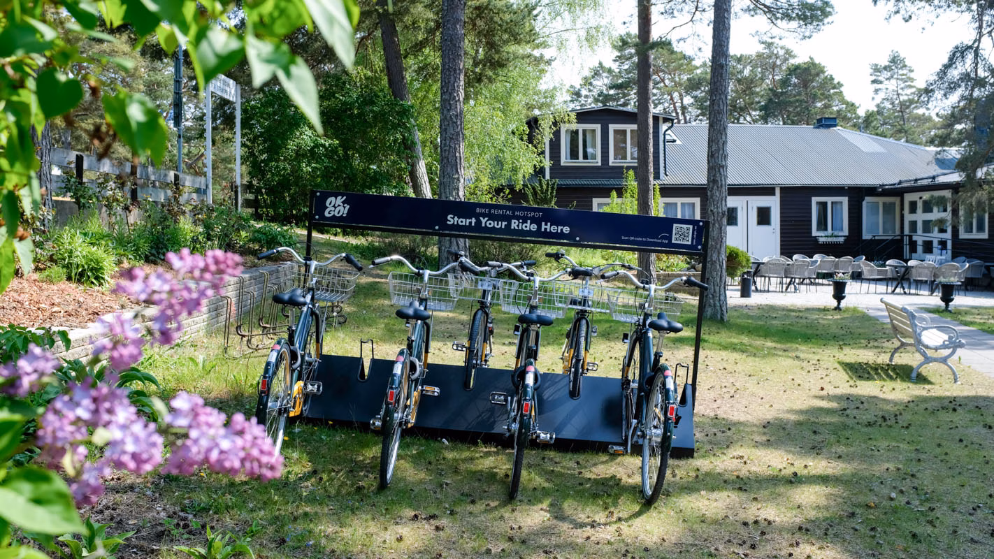 Hyrcyklar vid Tofta Strandpensionat